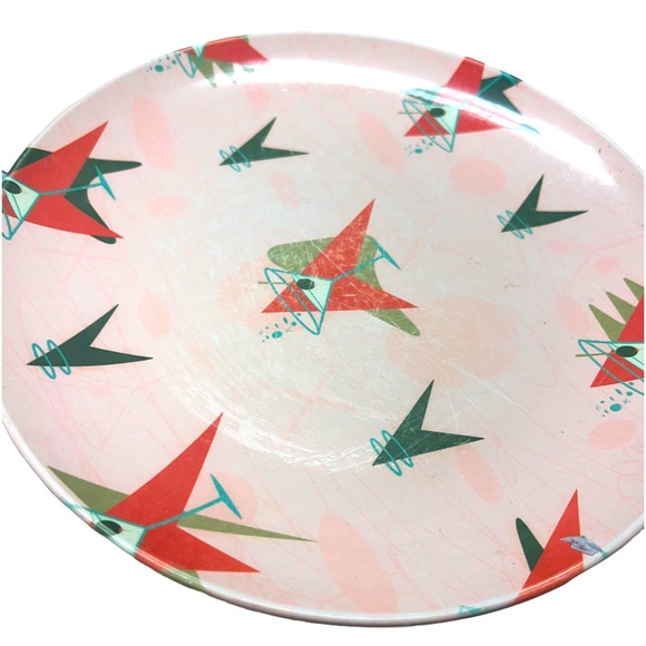 Mid Century Modern plates 5 in total made fromThermosaf polymer plastic 10 I ch - Picture 3 of 8
